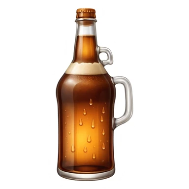 bottle of brown ale sticker