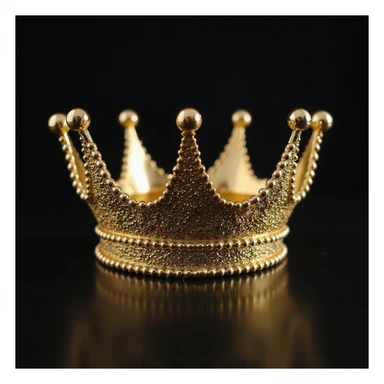 gold crown, elegant, metallic, realistic, minimal background sticker