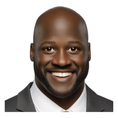 Photo real Shaq smiling sticker