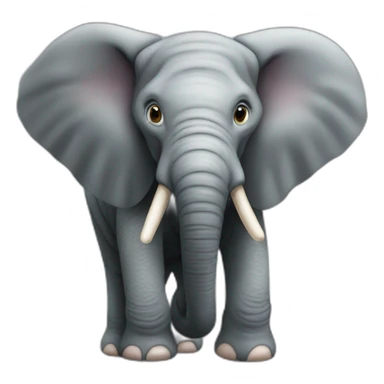 Dünner elefant sticker