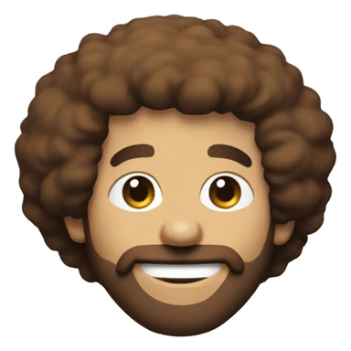 bob ross ina m and m sticker