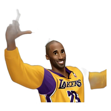 Kobe bryant in hélicoptère sticker