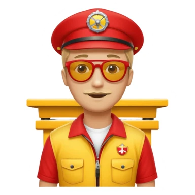 Lifeguard on watch tower sticker