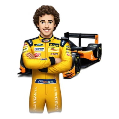 Lando Norris et ça voiture  sticker