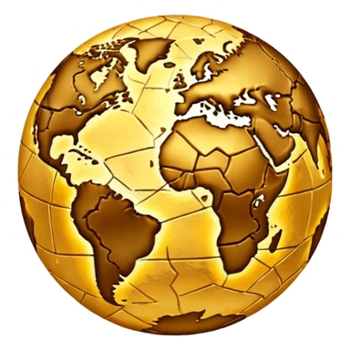 golden earth sticker