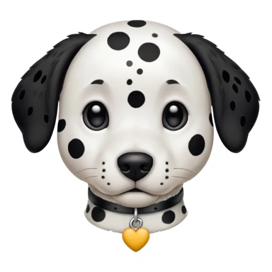 Dalmatian with spotted collar sticker