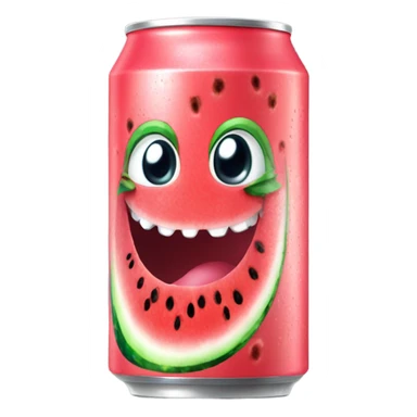 Watermelone whale Energy Drink can sticker