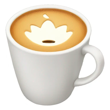 Chai latte in a cup sticker