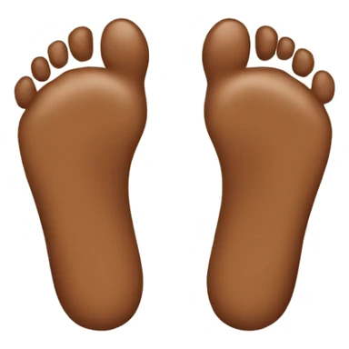 brown feet sticker