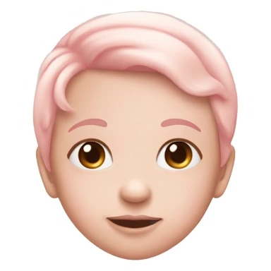 a baby pink heart sticker