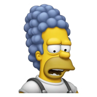 homer simpsons angry sticker