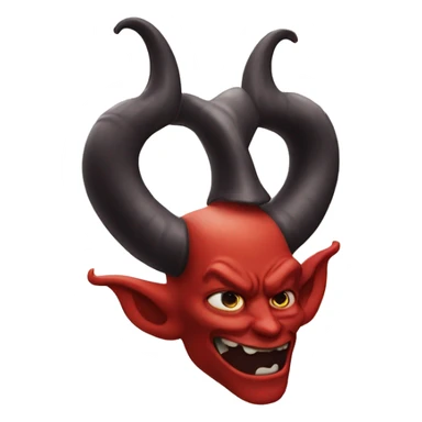 devil's horns sticker
