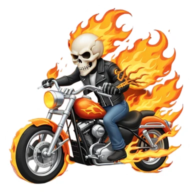 Ghost ride movie emoji sticker
