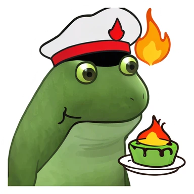 Jell-O on fire sticker