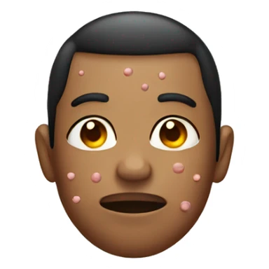  person with pimples sticker