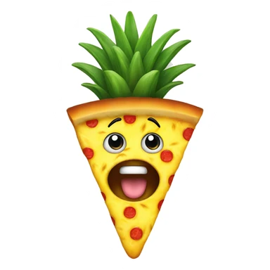 Pineapple on pizza sticker