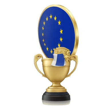 european-union-flag on trophee circle sticker