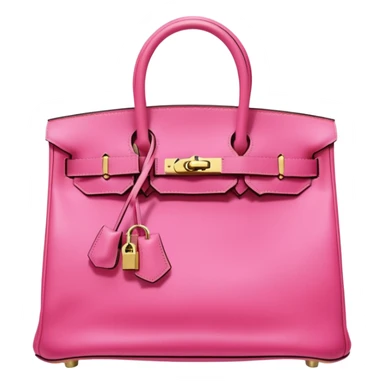 hermes birkin bright bubblegum pink bag gold hardware sticker