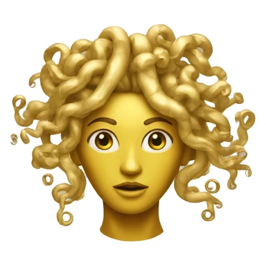 Golden Medusa  sticker
