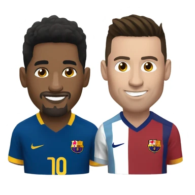Messi and Ronaldo sticker