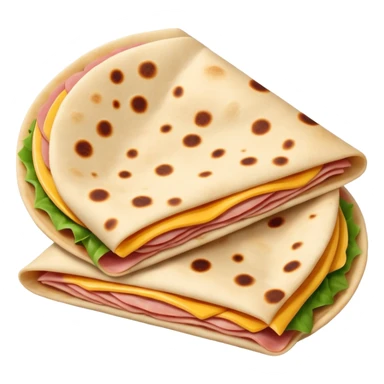 ham and cheese piadina sticker