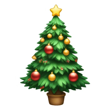 Cozy Pretty Christmas tree sticker