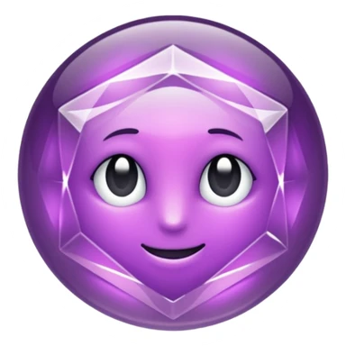 Cristal púrpura sticker