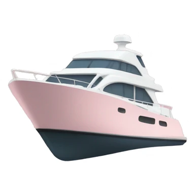 light pink half yacht sticker