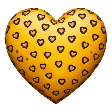 Leopard heart sticker