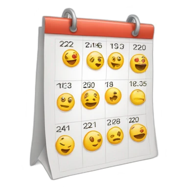 calendario de dias sticker