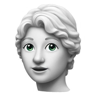 Marble statue of woman sticker