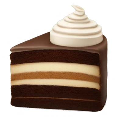 Cappuccino and part of chocolate cake  sticker