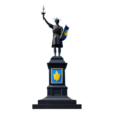 The Statue of Independence on Main Square in Ukraine sticker