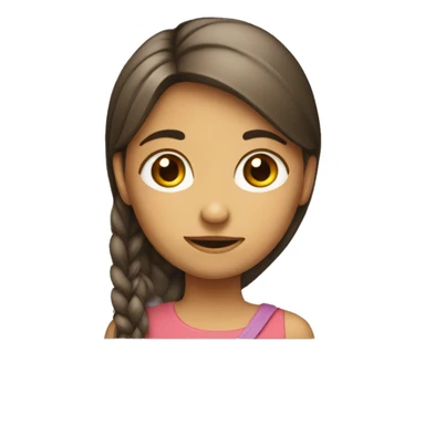 girl tilting her head making a side ey sticker