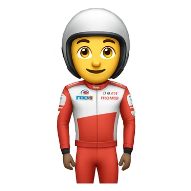 guy in red racing outfit sticker