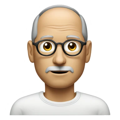 steve jobs wearing apple vision pro and he is confused sticker