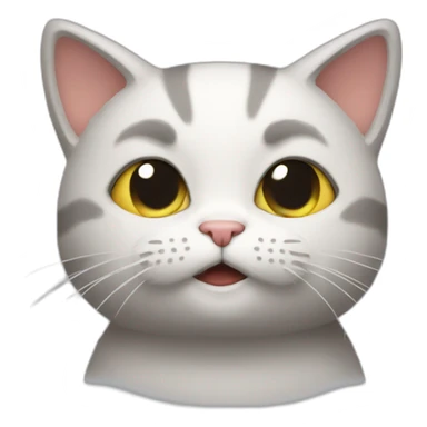 kitty shrug sticker