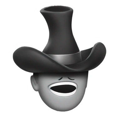 Squalo con cappello a cilindro sticker