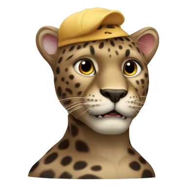 Panter met een viool sticker