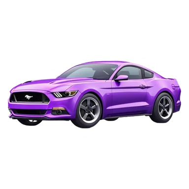 Purple Ford Mustang  sticker