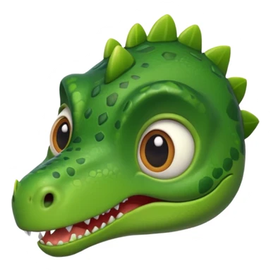 cute dinosaur head with big eyes sticker