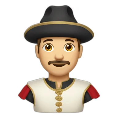 Bressane en costume traditionnel sticker