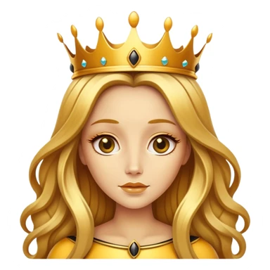 queen bee with human features sticker