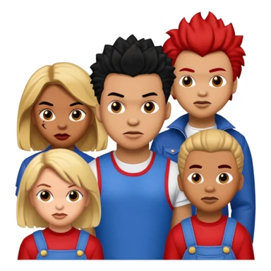 Glam jangle Quale Ricky Shoko, Tay, Tay, Rady Choppa, no Coco V Chucky sticker