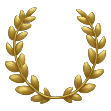 golden laurel wreath with dollar symbols sticker