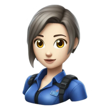 Hyper realistic Jill Valentine sticker
