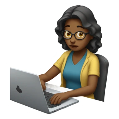 feeling sad women with laptop on lap sticker