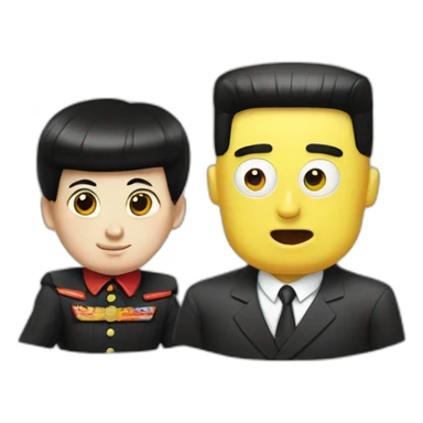 Kim jong un and spongebob sticker