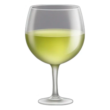 white wine glass sticker