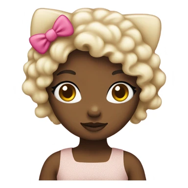 African American hello kitty sticker
